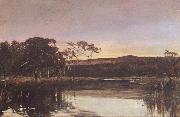 John Ford Paterson Sunset,Werribee River oil painting